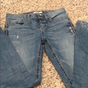 BKE Aiden bootleg distressed jean 30R